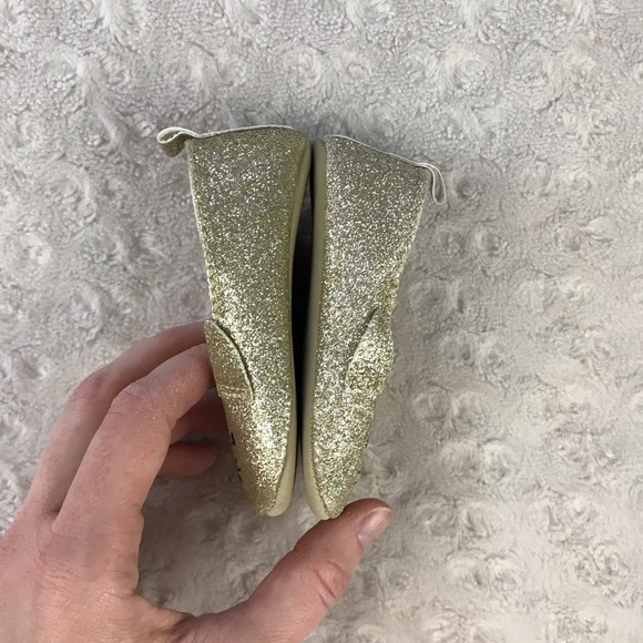 Carter’s Gold Glitter Bunny Shoes 3-6 Month Easter - Picture 3 of 6